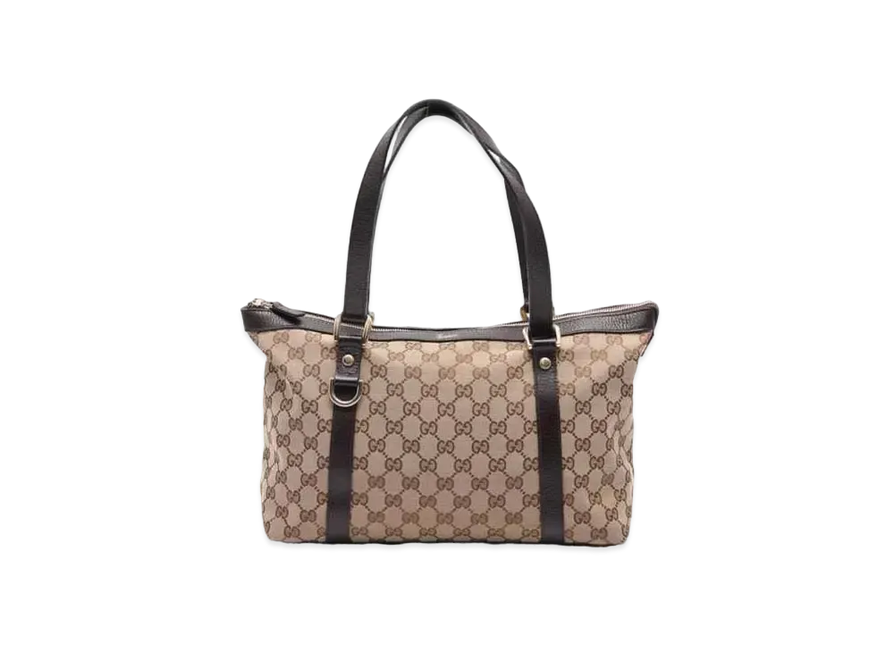 GUCCI GG Canvas Abbey Tote Bag "Brown"