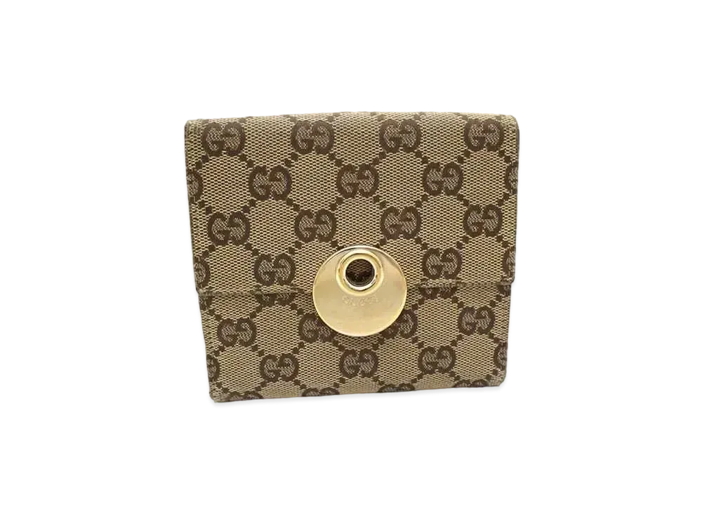 GUCCI GG Canvas Eclipse W Hook "Beige/Gold"