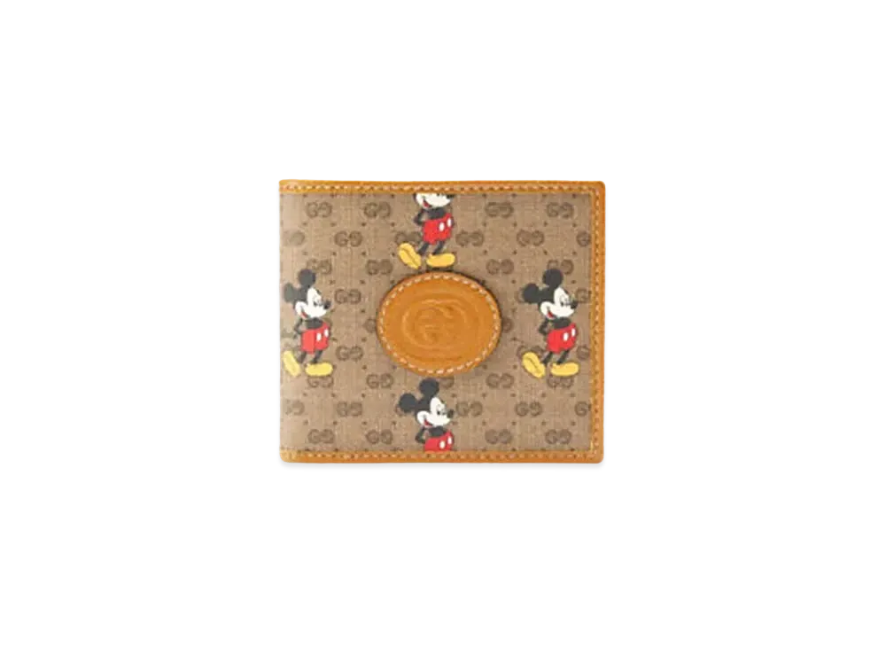 グッチ × ディズニーGGスプリーム ミッキーマウス ミニウォレット "ベージュ" 602549 HWUBM 8559
