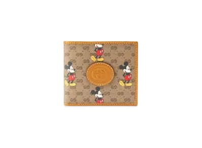 GUCCI x Disney GG Supreme Mickey Mouse Mini Wallet "Beige"