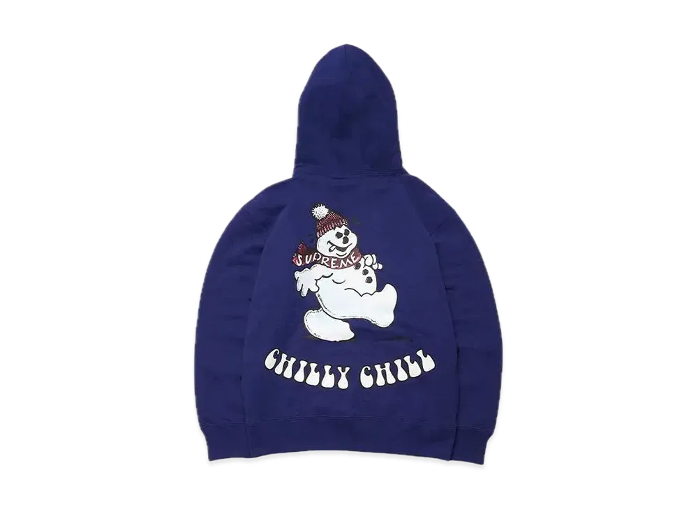 Supreme Snowman Hooded Sweatshirt "Dark Royal"