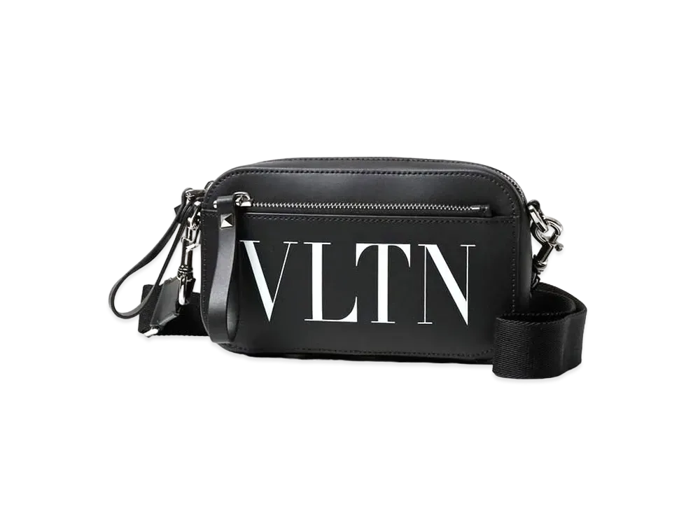 Valentino VLTN Leather Crossbody Bag "Black"