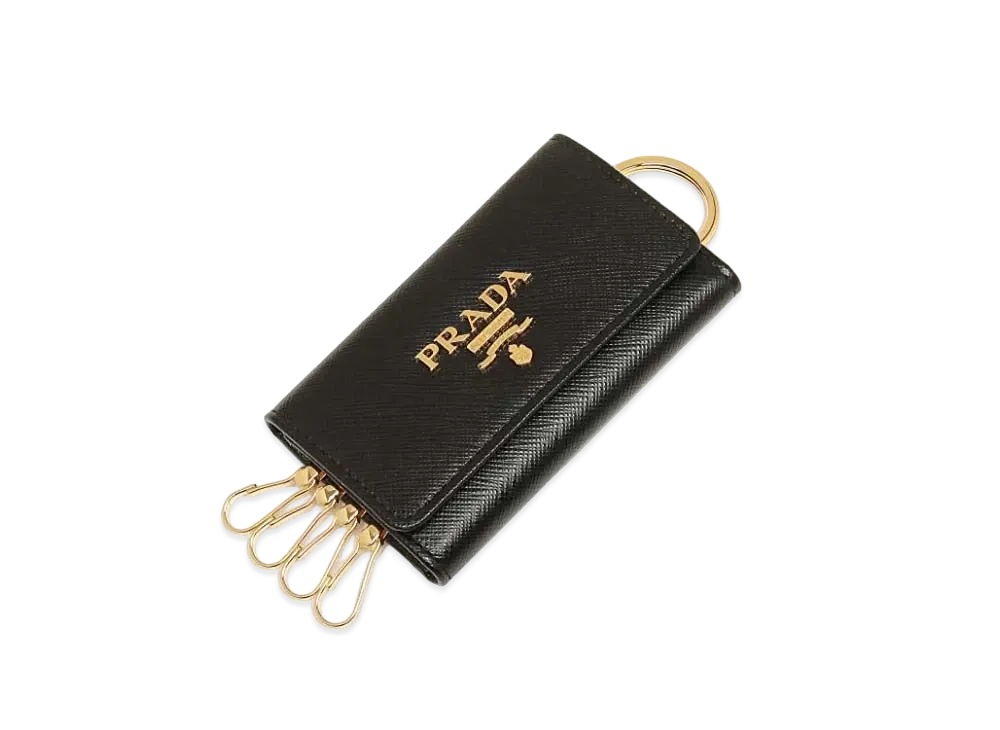 PRADA Saffiano Keycase "Black"