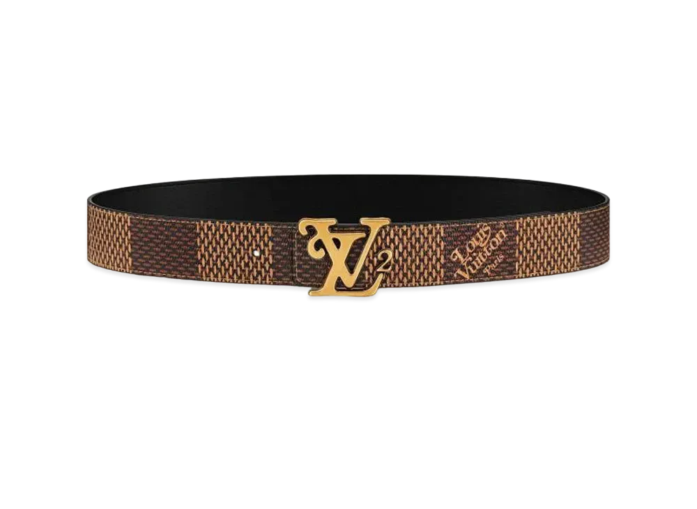Louis Vuitton × NIGO Squared LV 40MM Reversible Belt "Brown"