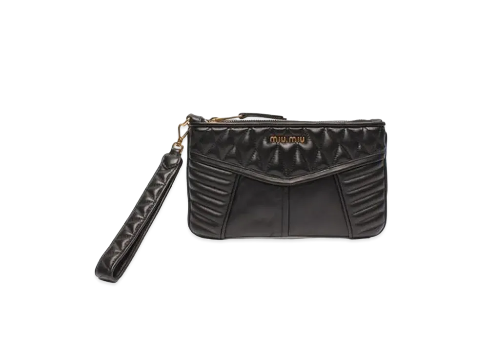 MIU MIU Pouch Clutch Bag "Black"