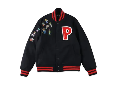 WIND AND SEA x PARAPPA THE RAPPER STUDIUM JACKET "Navy"