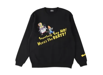 WIND AND SEA x PARAPPA THE RAPPER (PARAPPA & KING KONG MUSHI) CREW NECK "Black"
