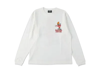 WIND AND SEA x PARAPPA THE RAPPER (PARAPPA RIDING) L/S T-SHIRT "White"