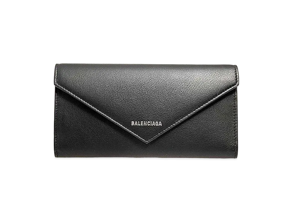 BALENCIAGA Papier Flap Wallet "Black"