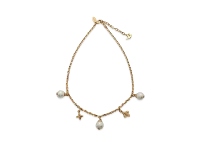 Louis Vuitton Charmie Pearl Necklace "Gold"