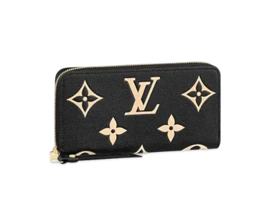 Louis Vuitton Bi-Color Monogram Amplant Zippy Wallet "Black/Beige"