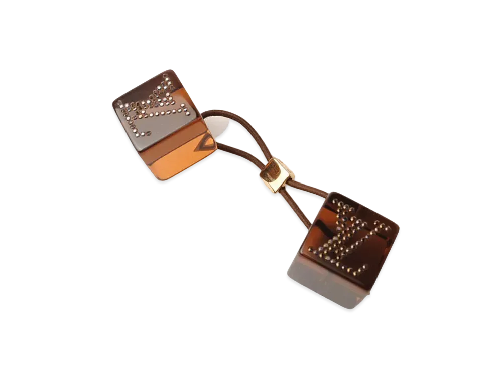 Louis Vuitton Hair Cube "Brown"