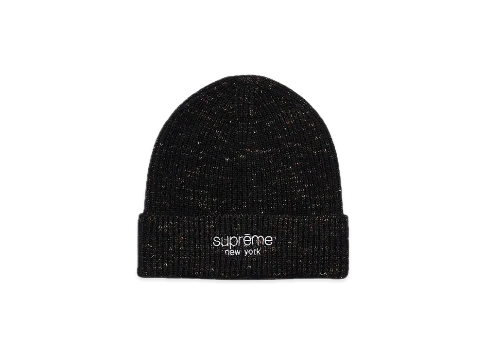 Supreme Rainbow Speckle Beanie "Black"