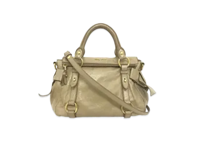 MIU MIU 2Way Shoulder Bag "Beige"