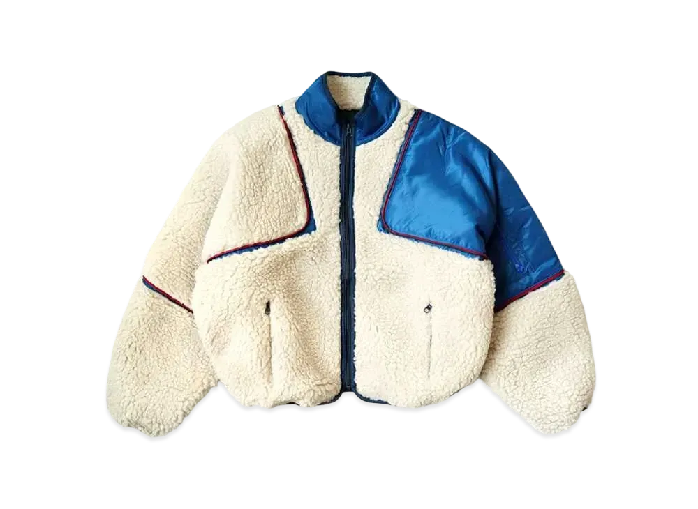 KAPITAL BOA FLEECE SHAM BOMBER JACKET "Quinity"