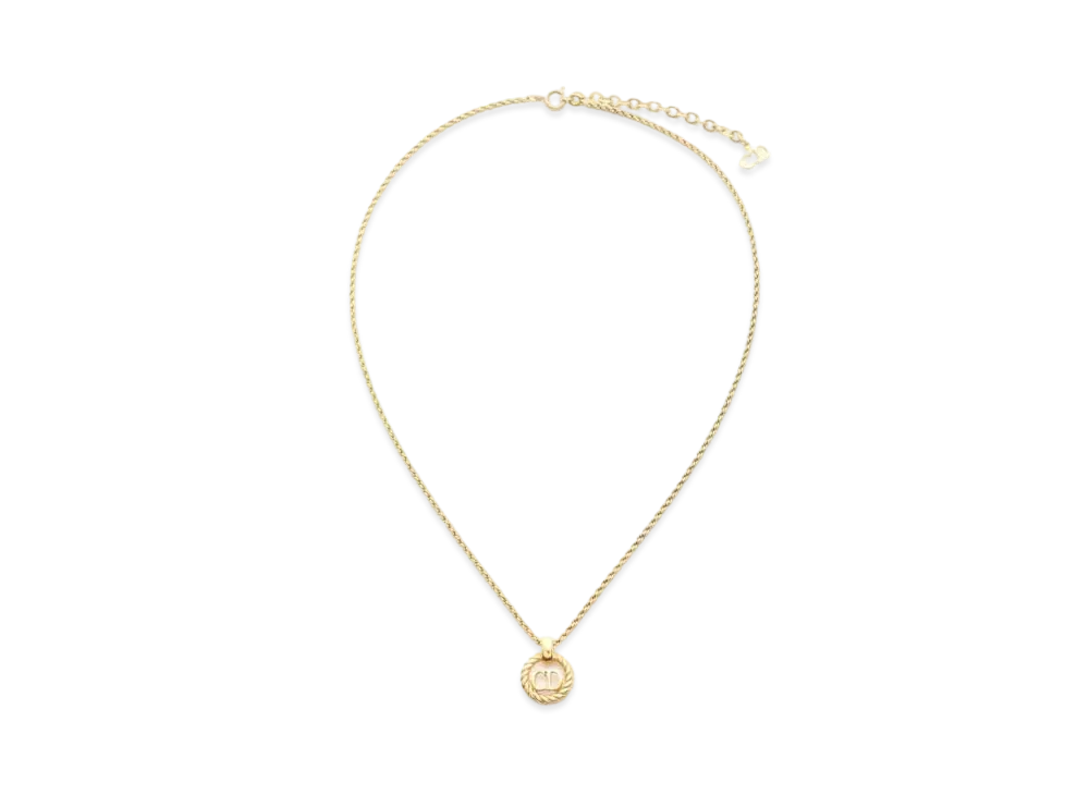 ディオール ロゴ ゴールド ネックレス "ゴールド”