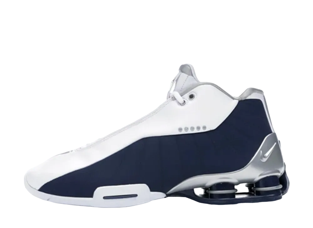 Nike Shox BB4 "White/Silver/Navy"