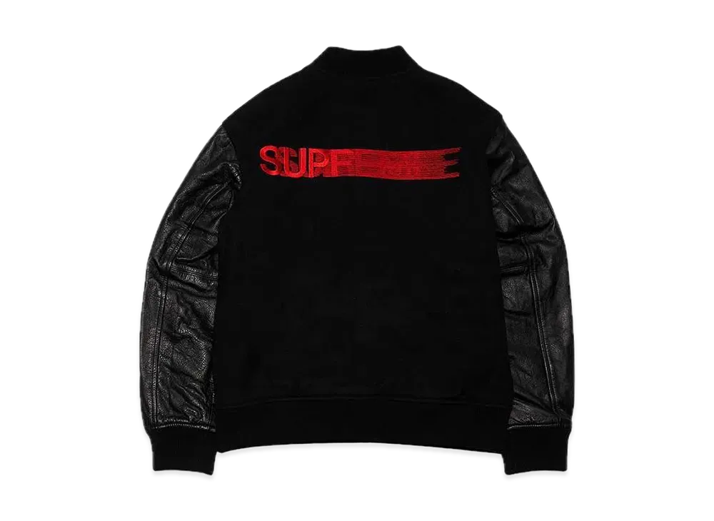 Supreme Motion Logo Varsity Jacket "Black"