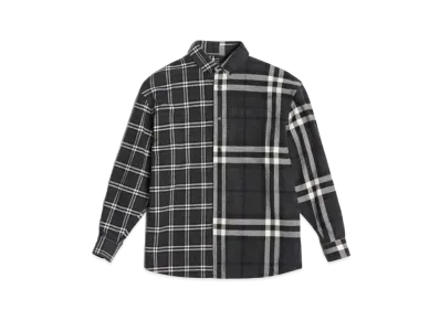 BURBERRY × GOSHA RUBCHINSKIY Oversized Check Shirt "Black"