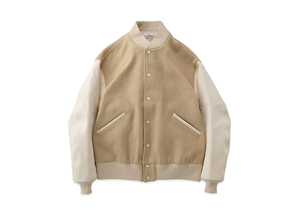 VISVIM VARSITY SB JKT (WOOL) "Beige"