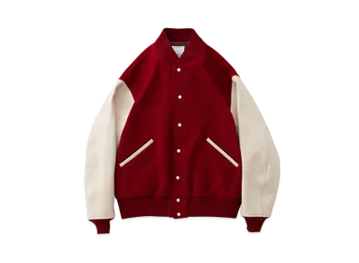 VISVIM VARSITY SB JKT (WOOL) "Red"