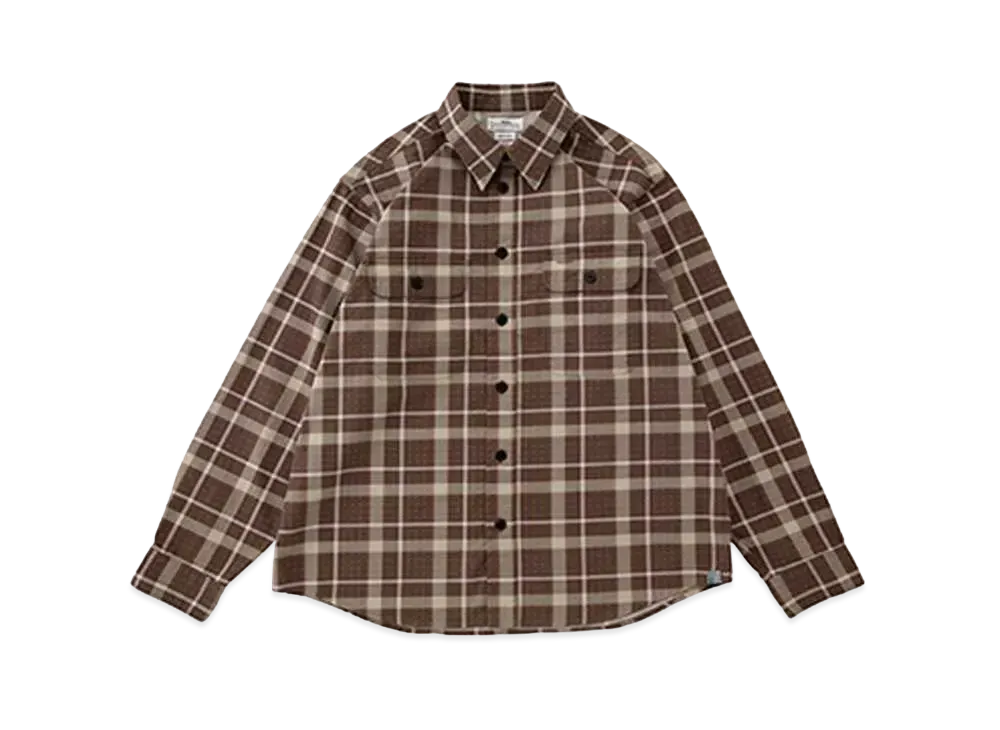 VISVIM HANDYMAN L/S PT.CHECK (GIZA) "Brown"
