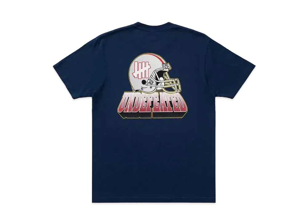 UNDEFEATED PIGSKIN S/S TEE - 80274 "Navy"
