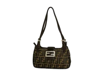 FENDI Zucca Shoulder Bag "Brown"