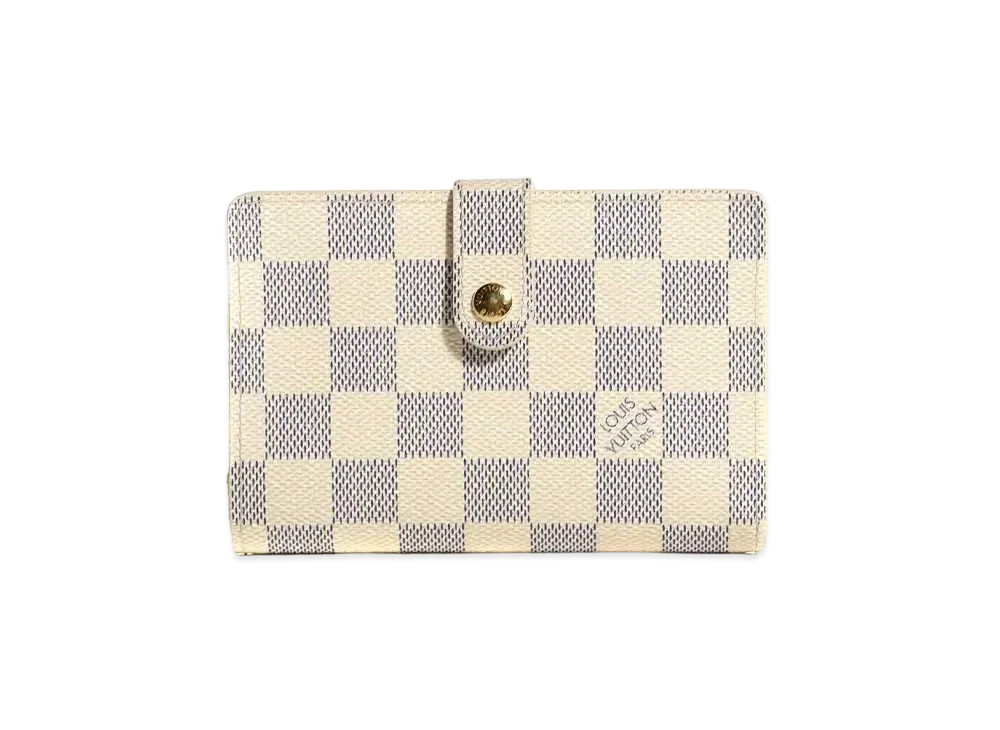 Louis Vuitton Damier Azur French Purse Wallet "White"