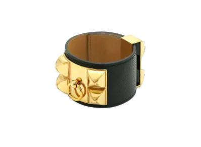Hermes Collier de Chien Bracelet "Black"