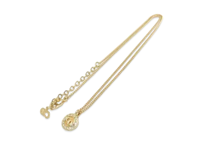 Dior Rhinestone Necklace "Gold"