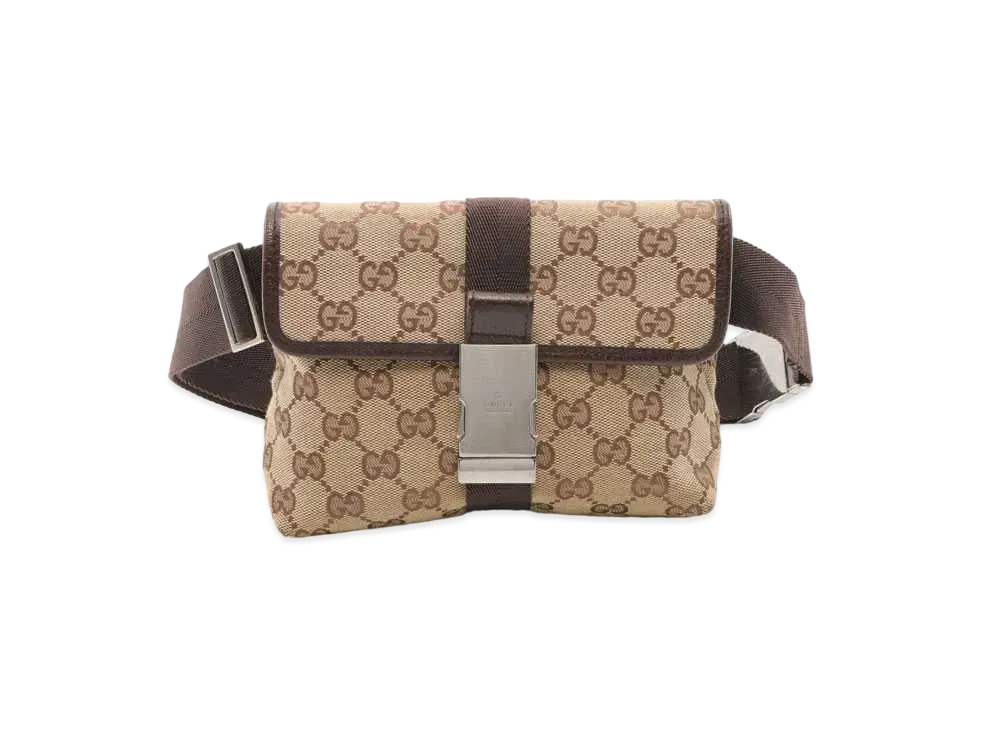 GUCCI GG Canvas Body Bag "Beige"