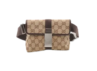 GUCCI GG Canvas Body Bag "Beige"