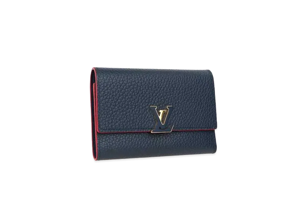 ルイヴィトン ポルトフォイユ カプシーヌ コンパクト トリヨン レザー "マリンルージュ" M63741