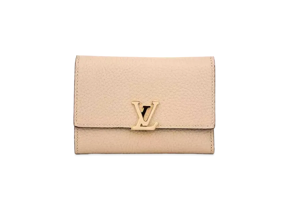 Louis Vuitton Capucines Compact Wallet Taurillon Leather "Galet"