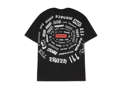 Supreme Spiral Tee "Black"