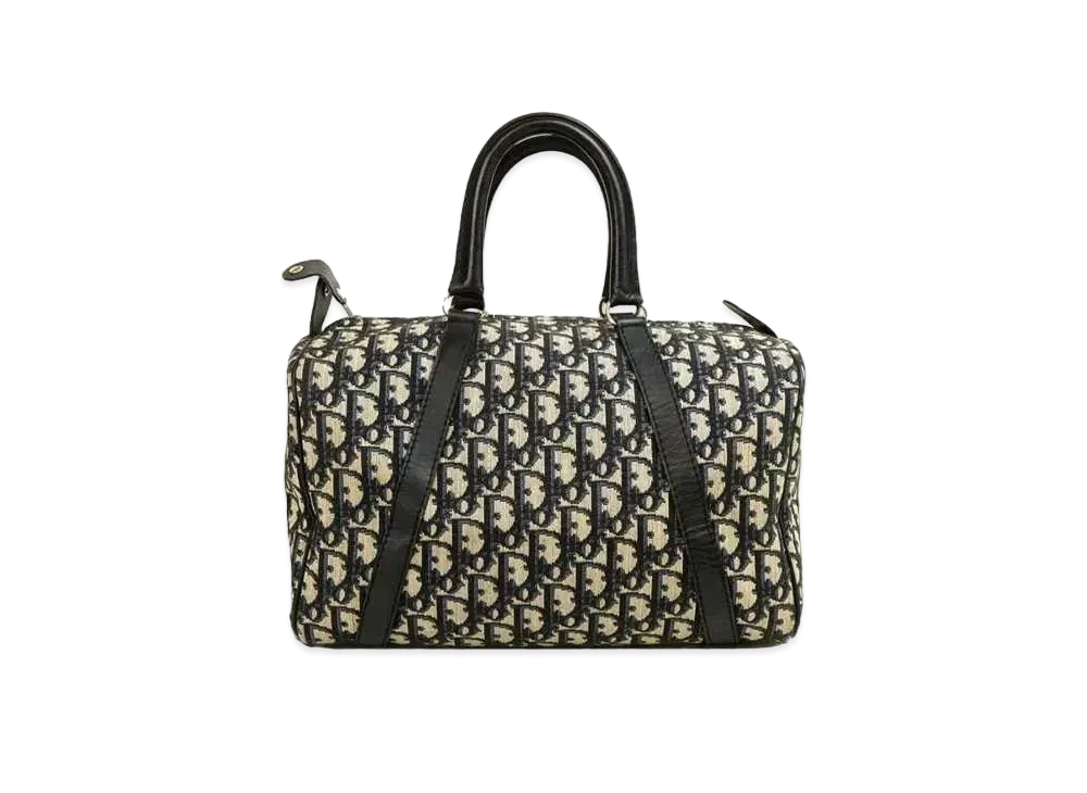 Dior Trotter Mini Boston Handle Bag "Navy"