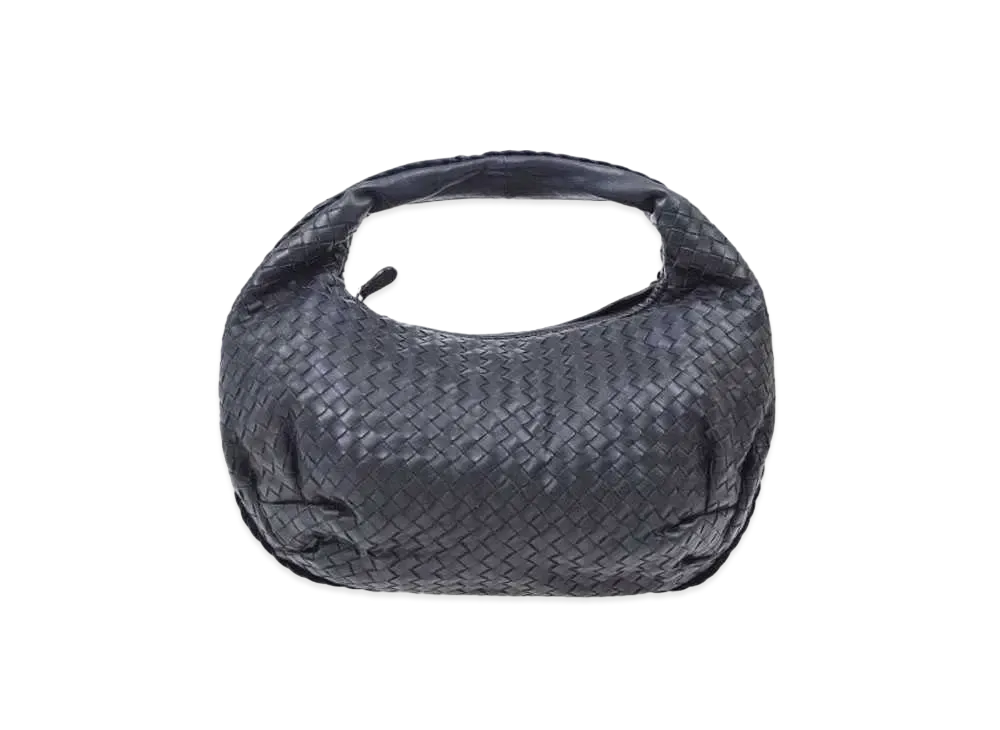 ボッテガ ヴェネタ イントレチャート ハンドバッグ "ネイビー"