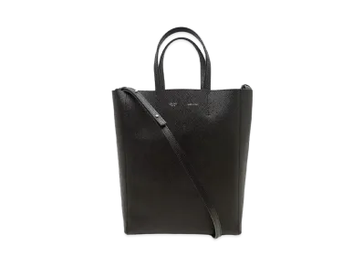 CELINE Vertical Cabas Small Leather Toate Bag "Black"