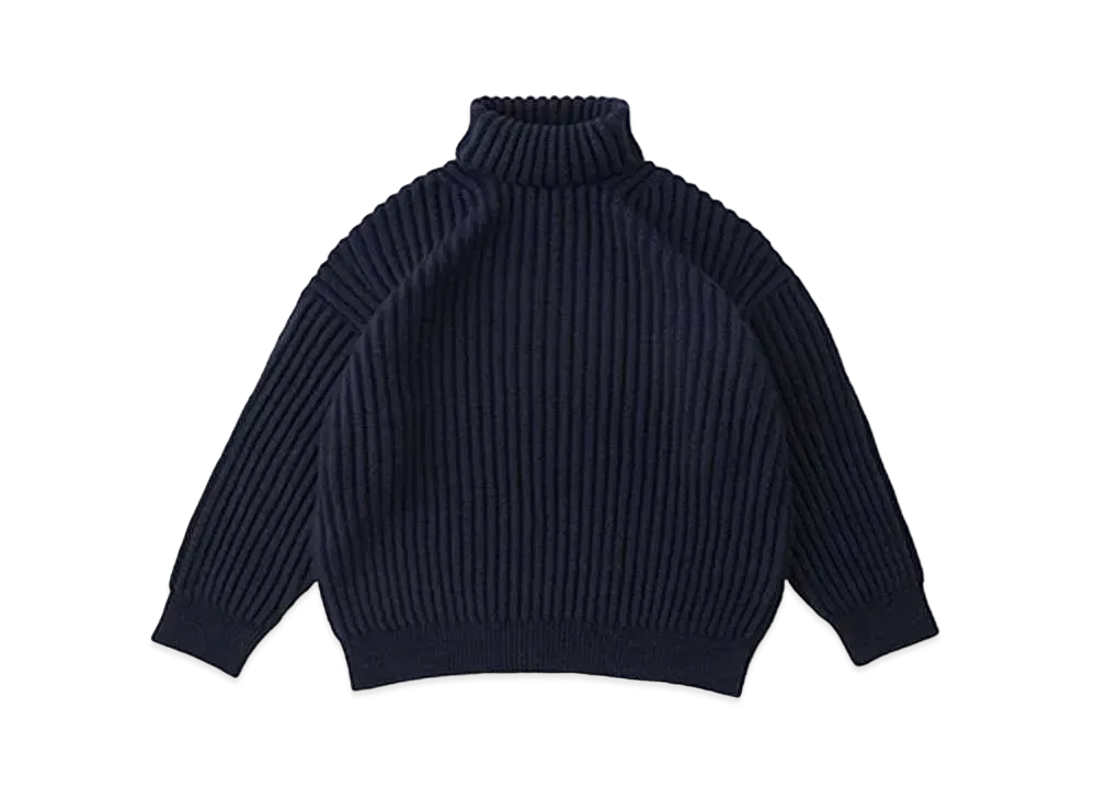 VISVIM AMPLUS TURTLENECK KNIT W "Navy"