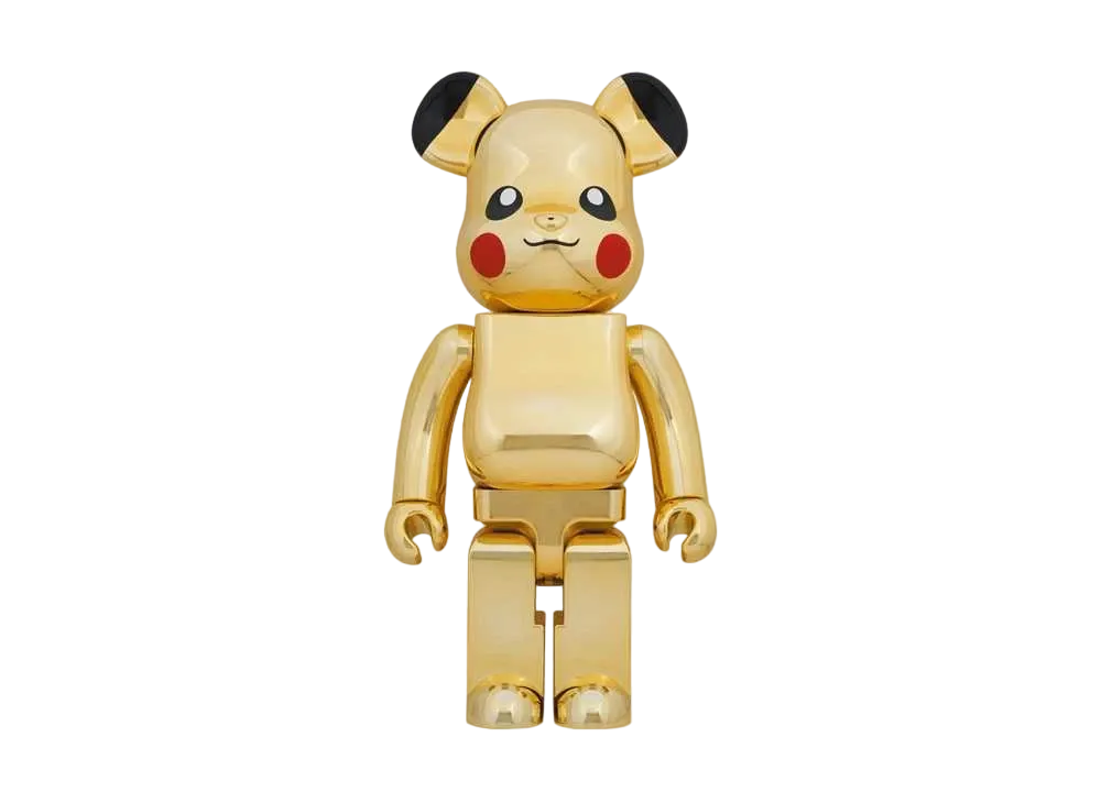 Bearbrick Pika-Chu GOLD CHROME Ver.1000%