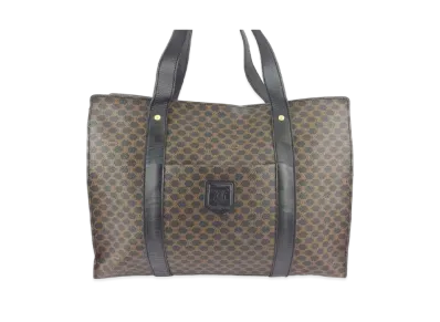 CELINE Macadam PVC Leather Tote Bag "Brown"