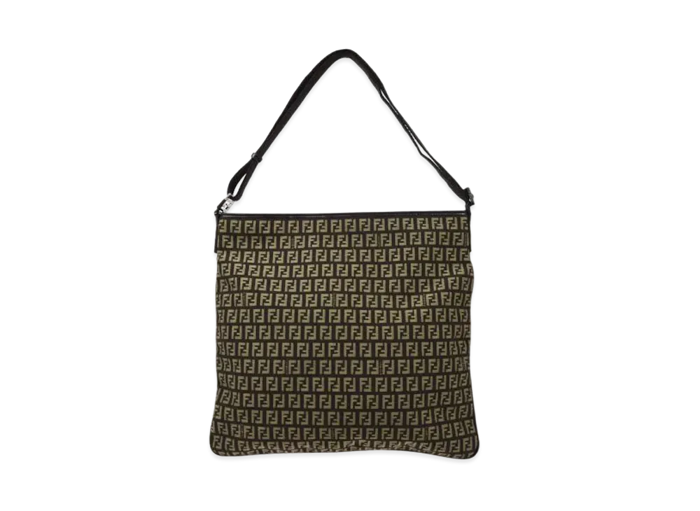 FENDI Zucca Shoulder Bag "Brown"