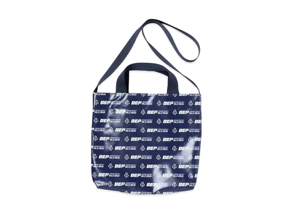 BlackEyePatch GENUINE PRODUCT PVC SHOULDER BAG "Navy"
