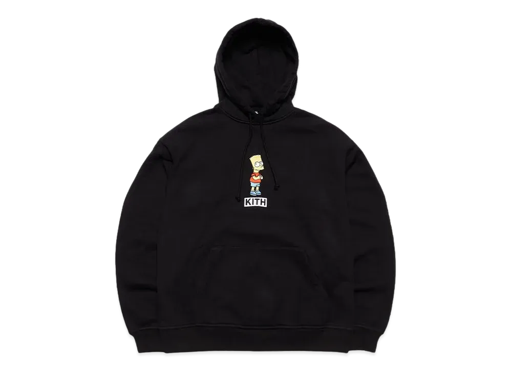 Kith The Simpsons Bart Logo Hoodie "Black"
