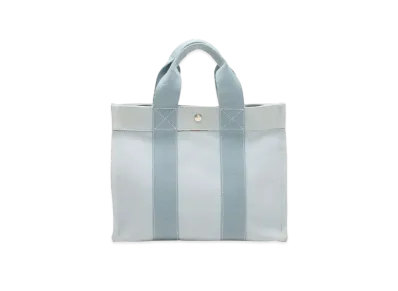 Hermes Borabora MM Canvas Tote "Blue"