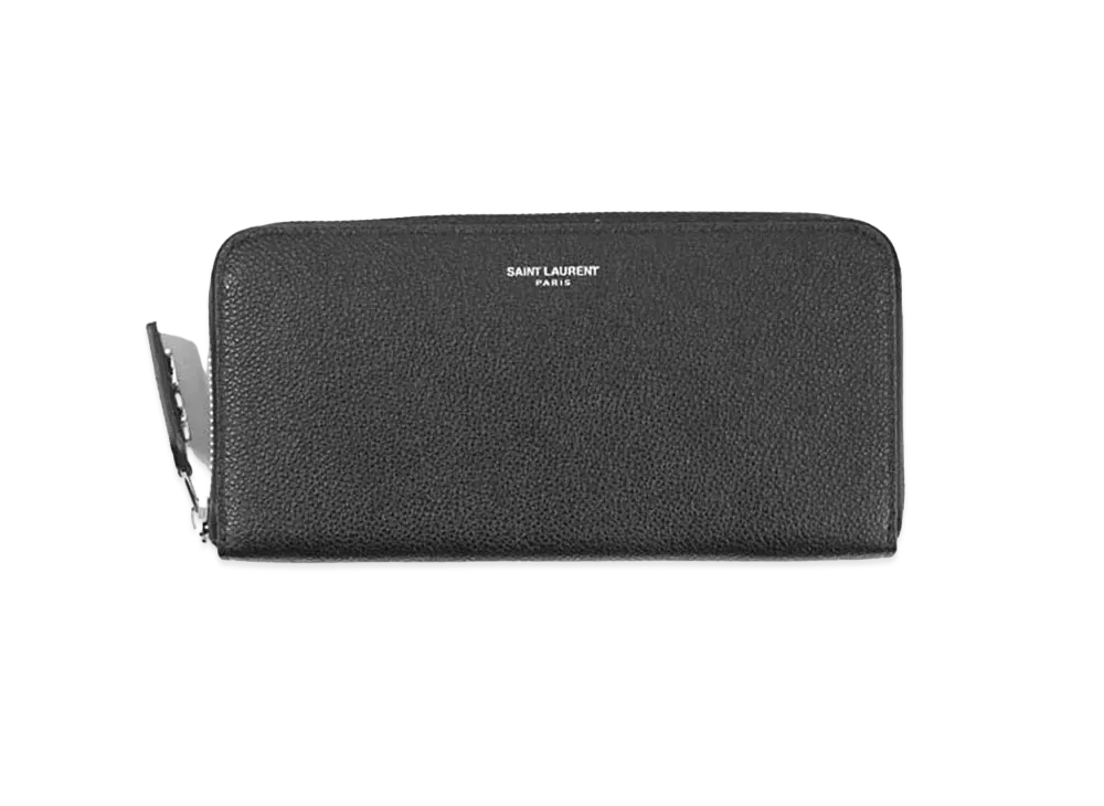 サンローラン ラウンドファスナー ウォレット "ブラック" 414680 B680N
