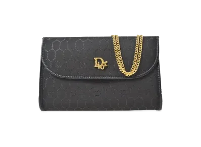 Dior Honeycomb Chain Shoulder Bag "Black"
