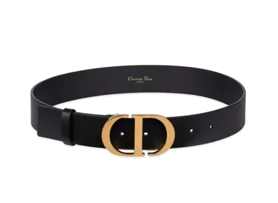 Dior 30 Montaigne Belt Smooth Calfskin "Gold/Black"