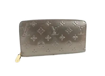 Louis Vuitton Vernis Mordre Zippy Wallet "Silver"